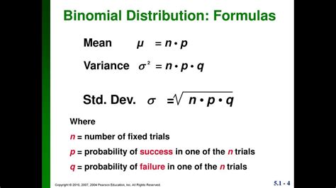 The binomial distribution in probability theory gives only two possible outcomes such as success or failure. . Binomial distribution mean and variance proof